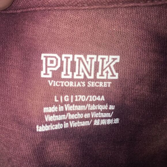 Victoria’s Secret Pink size L acid wash scoop neck t-shirt - Picture 3 of 3